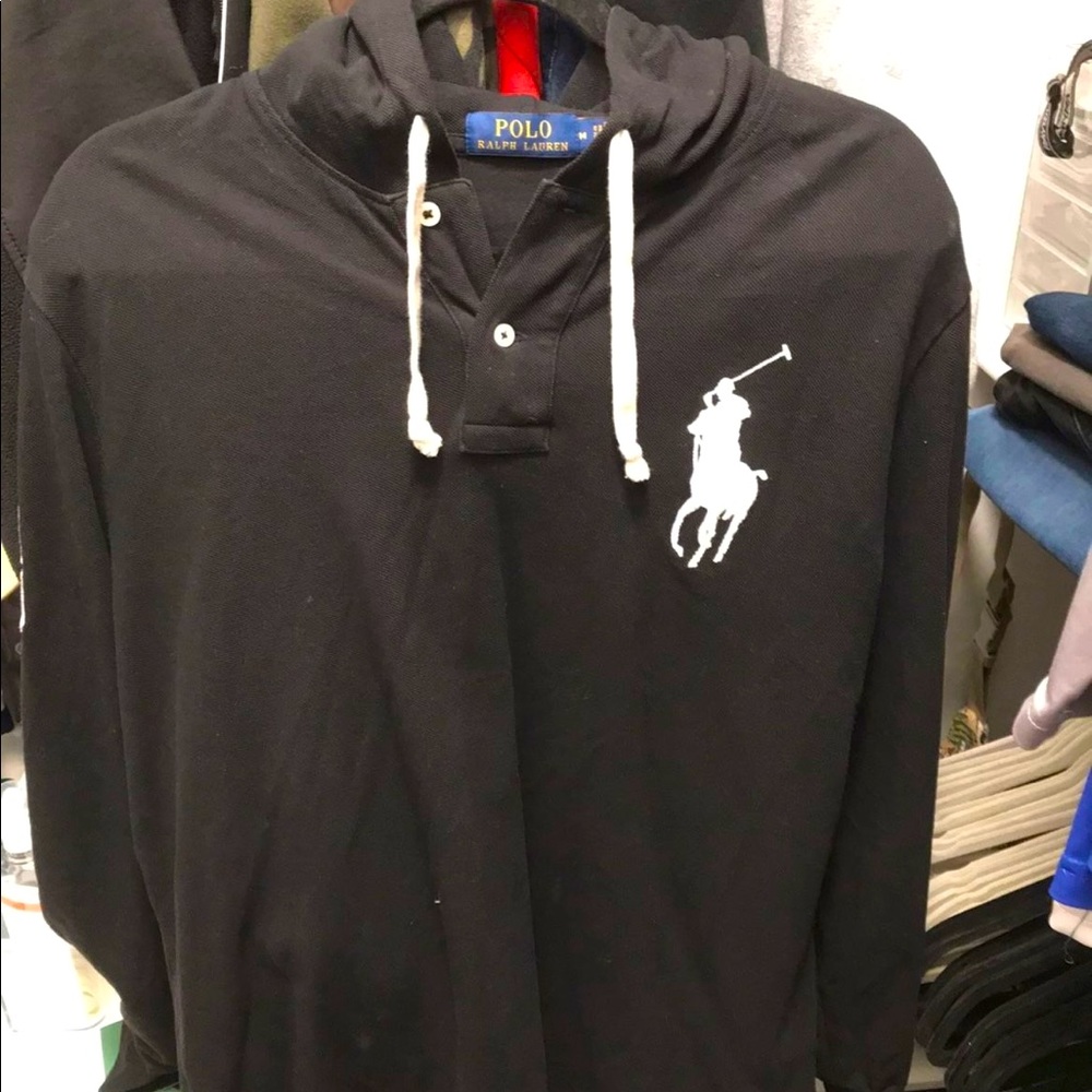Polo long sleeve with hoodie